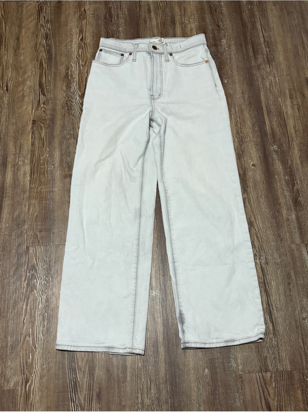 Madewell The Perfect Vintage Wide Leg Cropped Jeans Women's 26 in Edmunds Wash